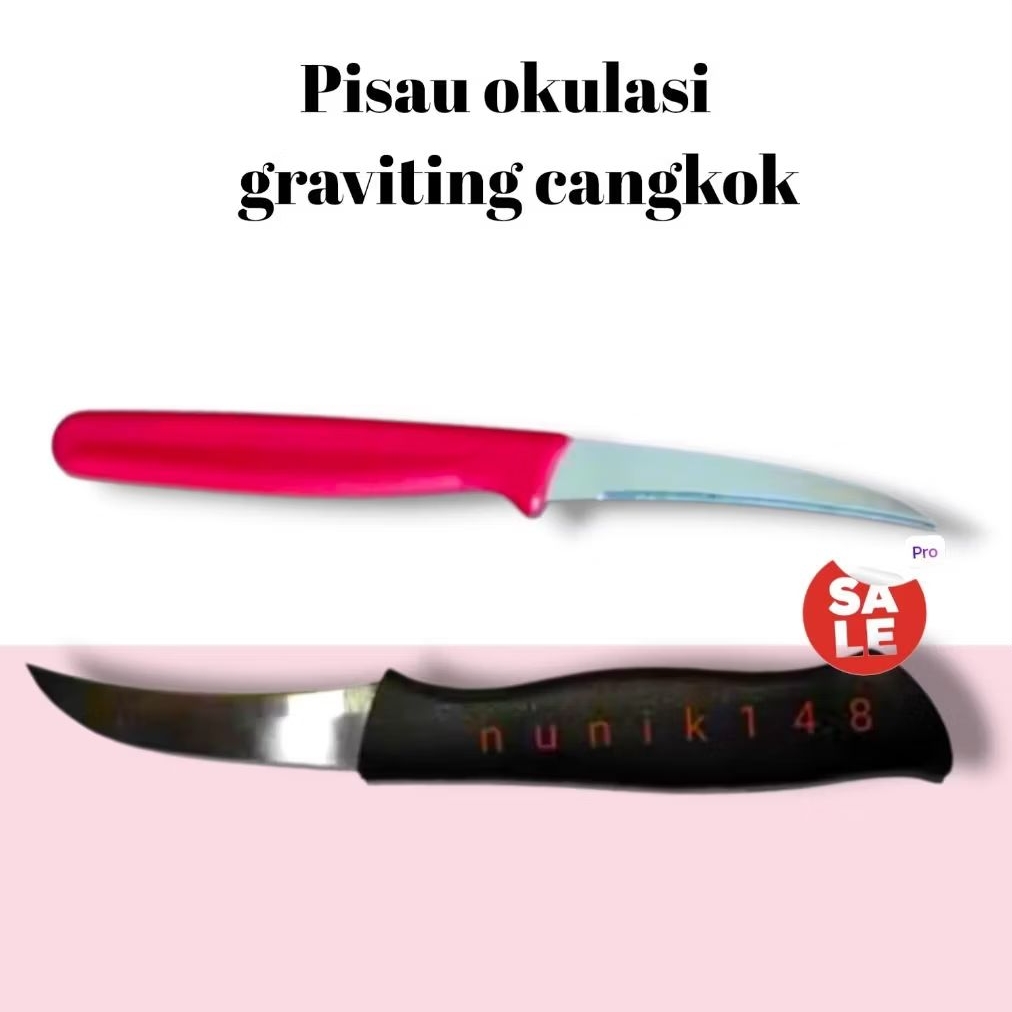 Pisau okulasi graviting cangkok | tajam anti karat | pisau berkebun