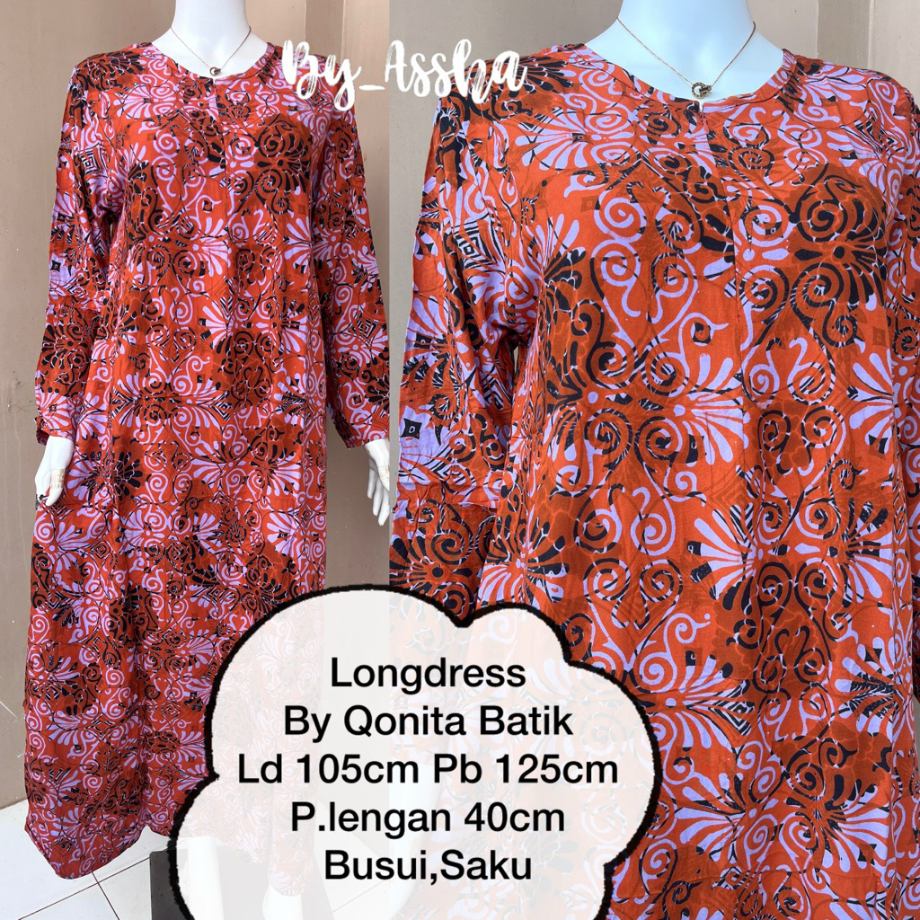 Qonita Daster Batik Pekalongan Longdress Busui