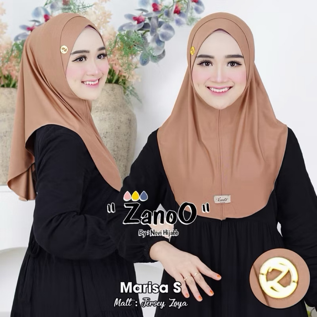 HIJAB INSTAN MARISSA SIZE S 60x65cm BAHAN JERSEY JOYA BY ZANOO/HIJAB DAILY/HIJAB SPORT