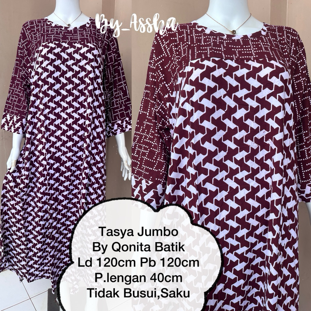 Daster Batik Qonita Pekalongan Tasya Jumbo Dress