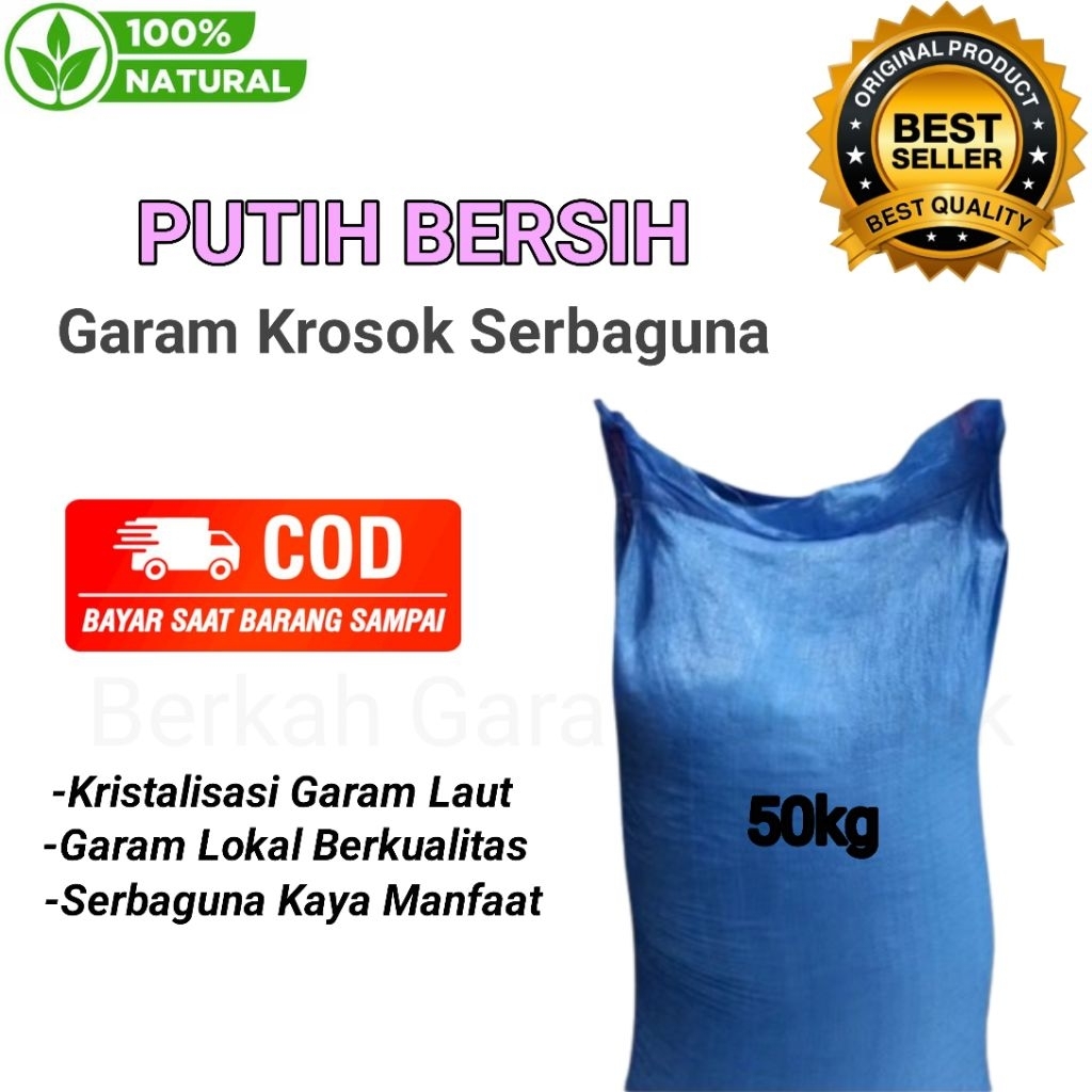 Garam Krosok Garam Kasar 50kg - Garam Kasar Karungan TERMURAH EKONOMIS