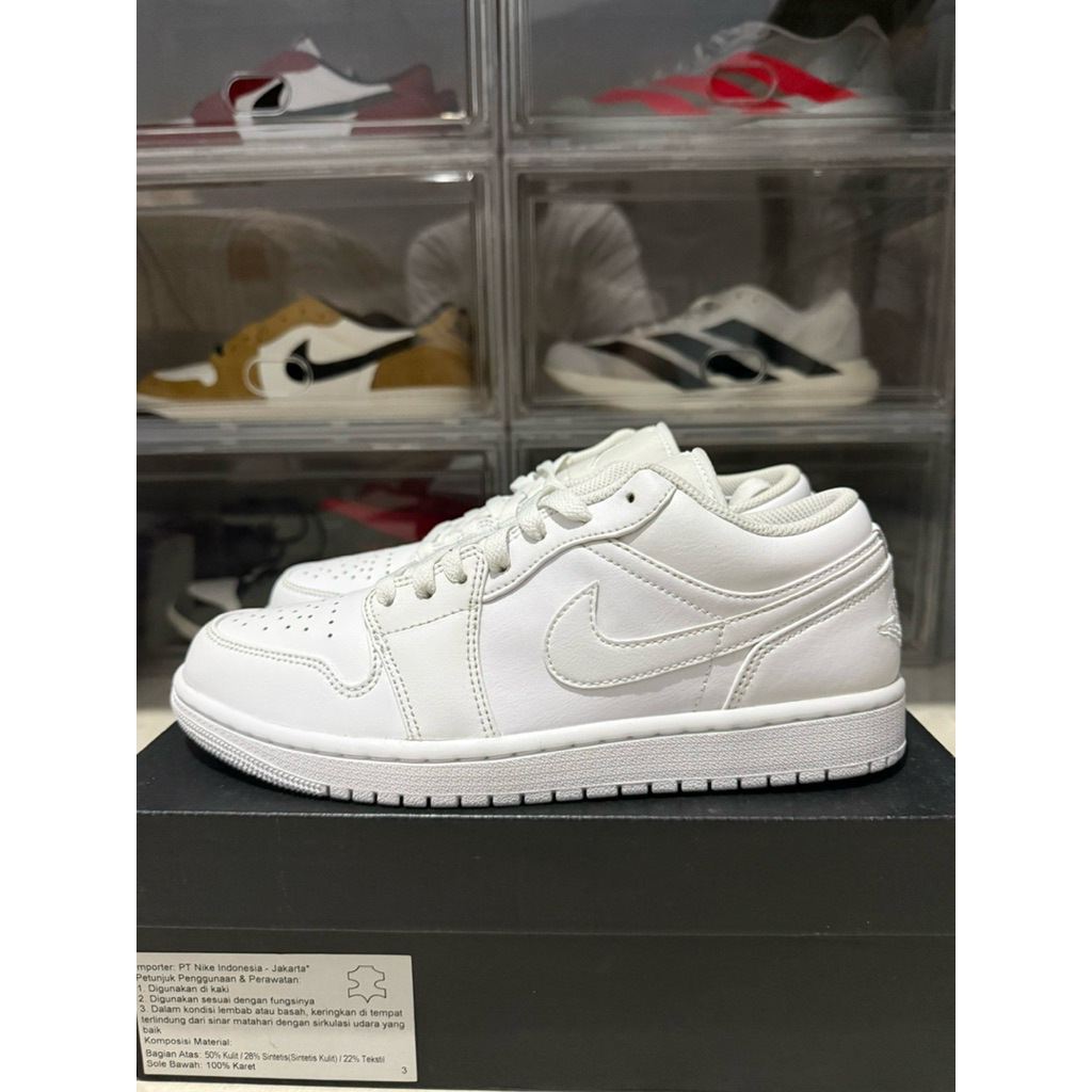 JORDAN 1 LOW WHITE