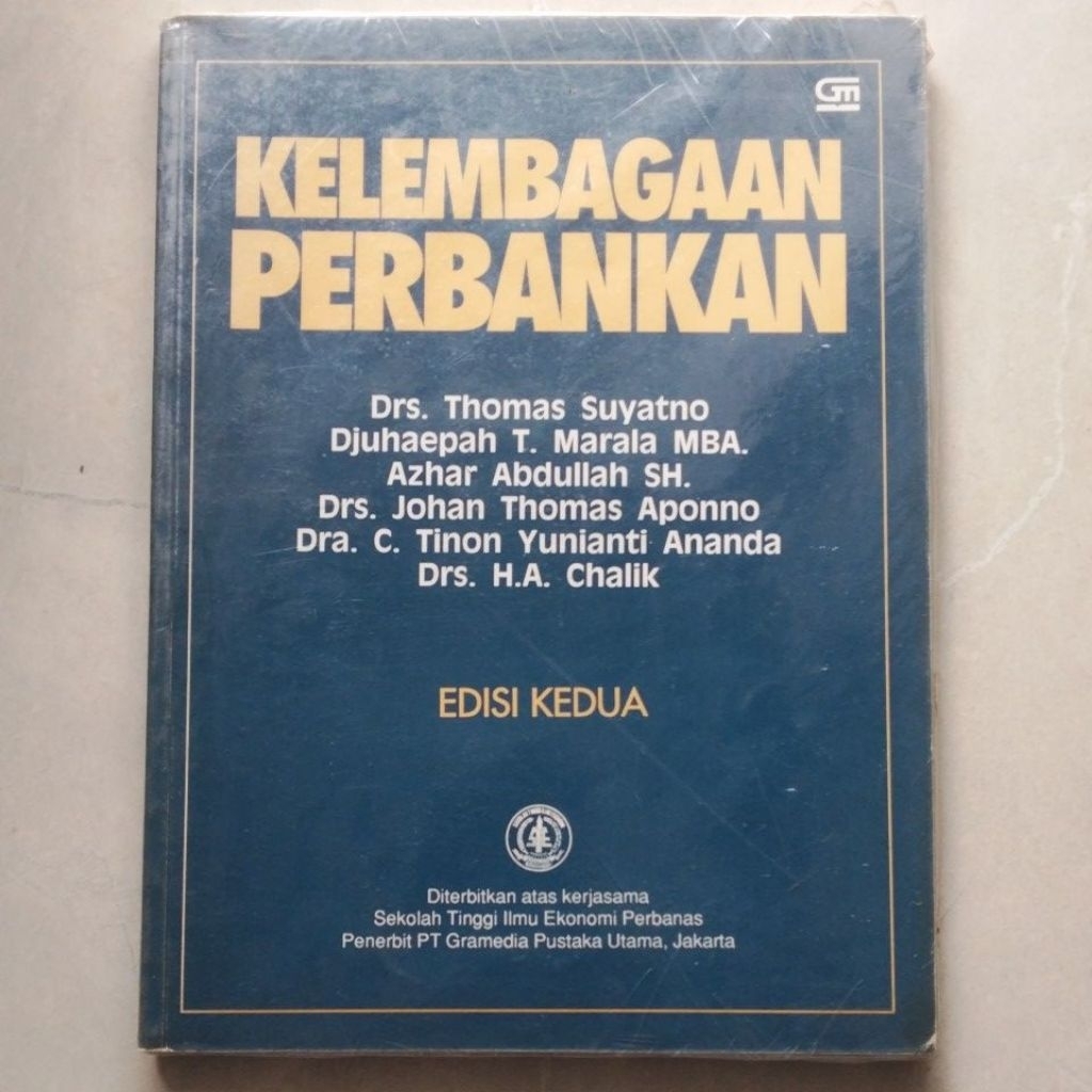 Kelembagaan Perbankan Edisi Kedua ( ORI BEKAS ) #Thomas Suyatno