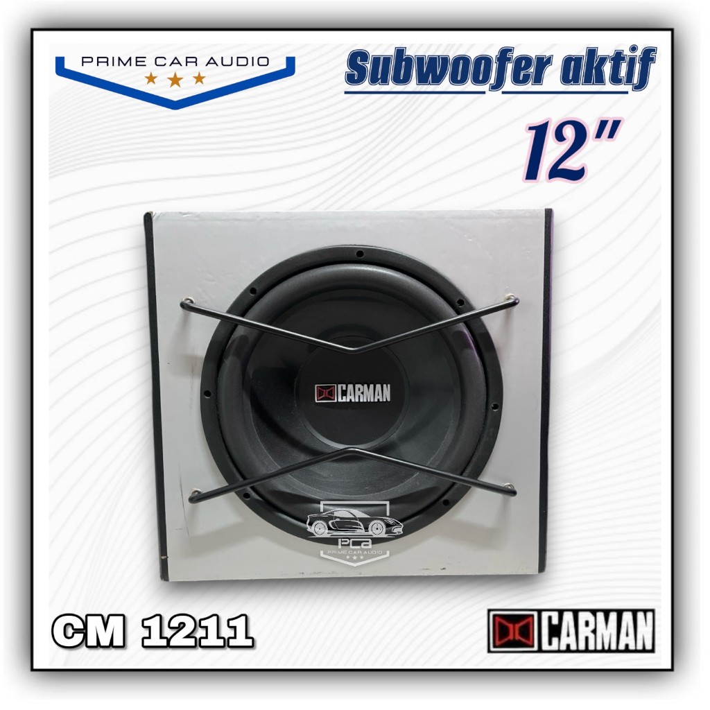 Subwoofer Aktif Mobil 12inch Bassbox CARMAN CM 1211/CARMAN 1211 SPEAKER MOBIL