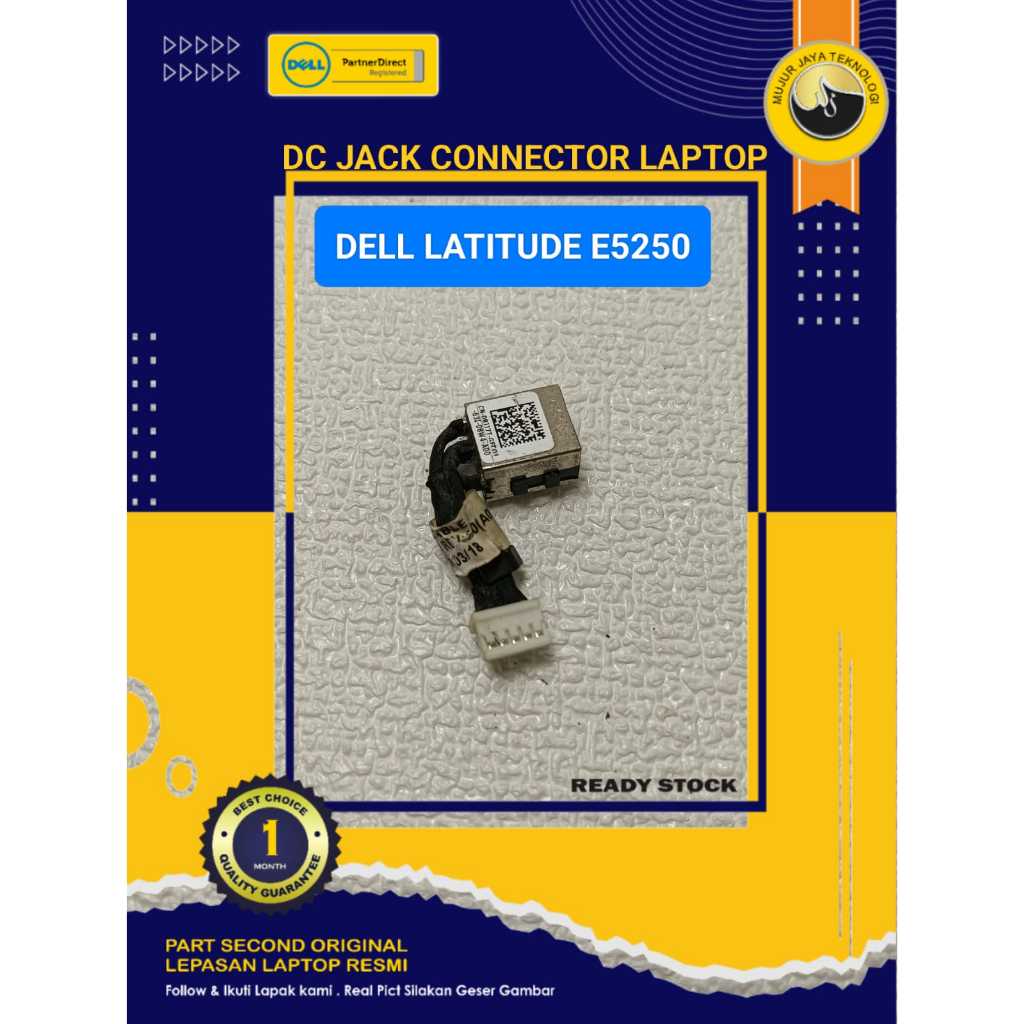 DC In Power Jack Charging Port Connector Cable Konektor Laptop DELL LATITUDE E5250 5250 DC30100RX00