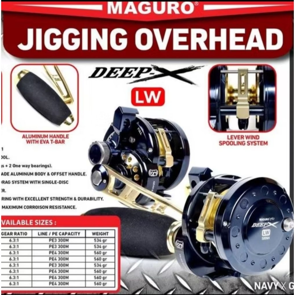 REEL PANCING MAGURO DEEP-X LW 400 500
