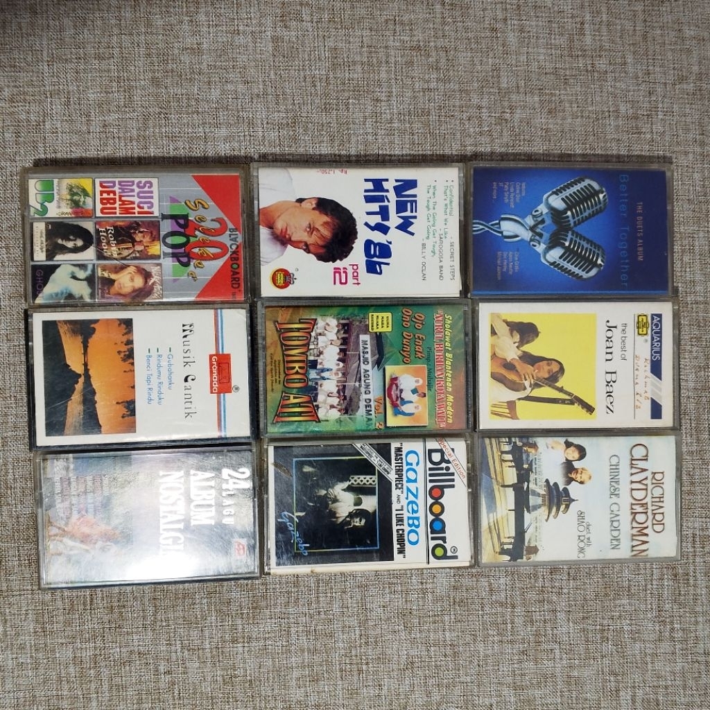 Borongan Kaset pita murah bekas