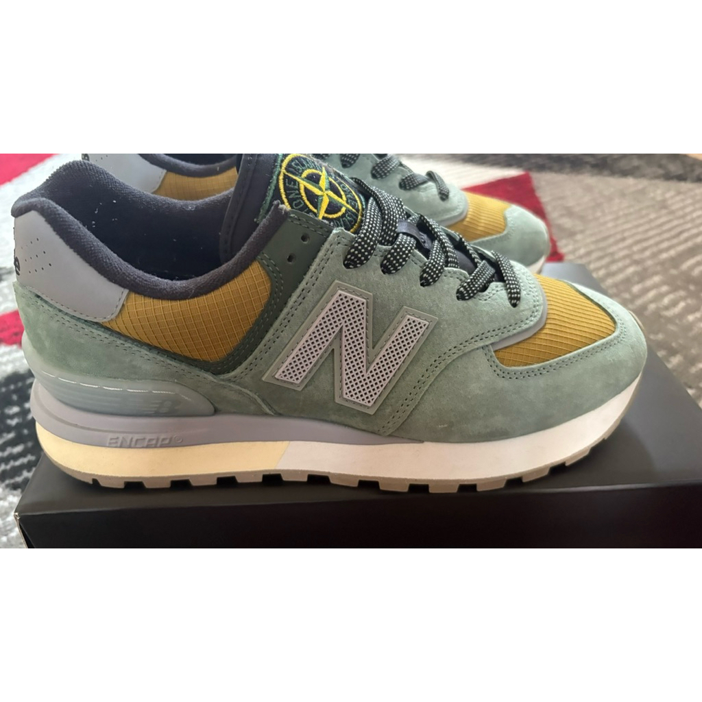 NEW BALANCE 574 LEGACY STONE ISLAND LIGHT GREEN