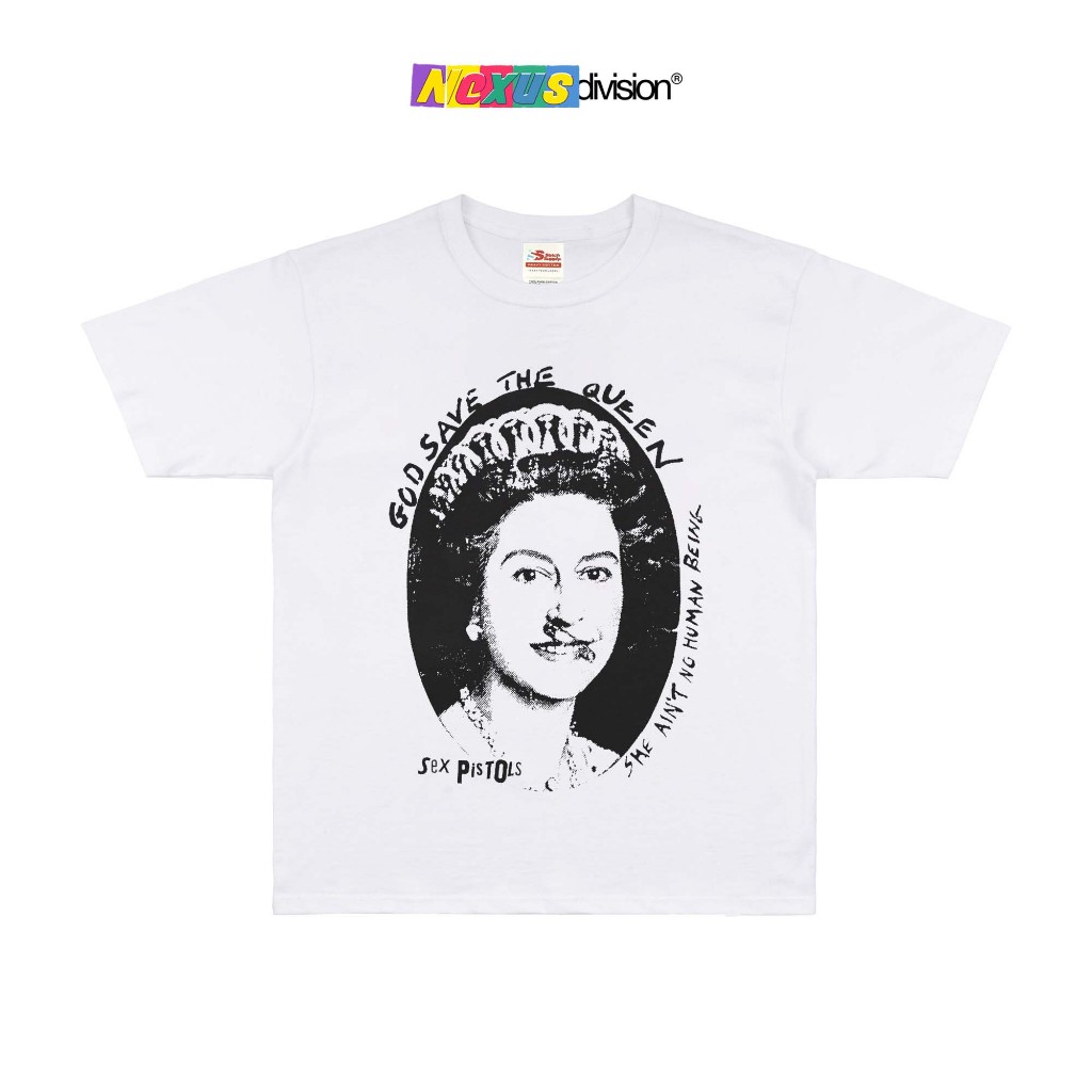 Sex Pistols - Sex Pistols God Save The Queen Tshirt White - Kaos Band Heavy Weight 16s