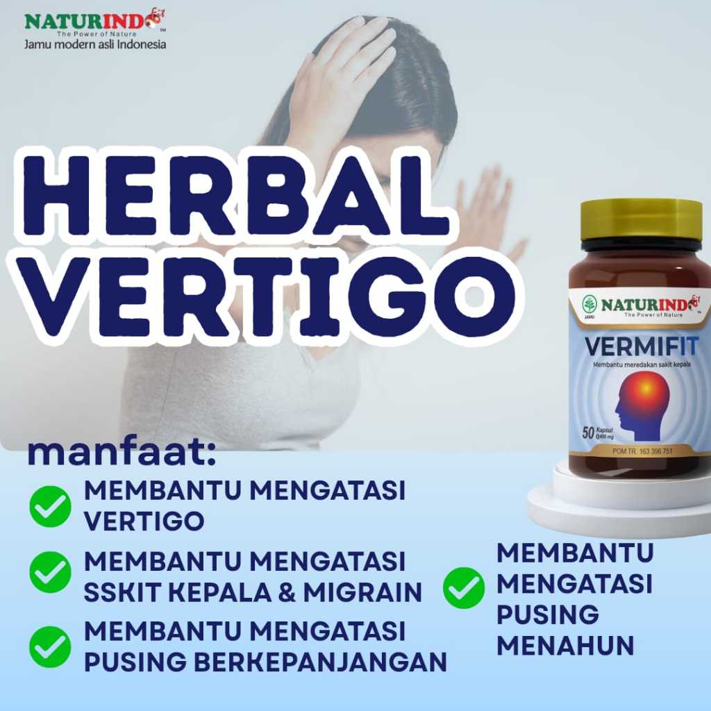 obat herbal vermifit membantu mengatasi vertigo NATURINDO