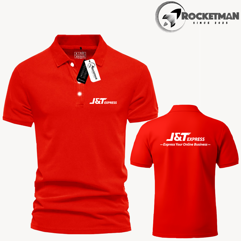 Poloshirt Pendek JNT-Express Premium Baju Kerah Pria Wanita Dewasa Seragam Cewek Cowok Import Murah Pakwa Distro