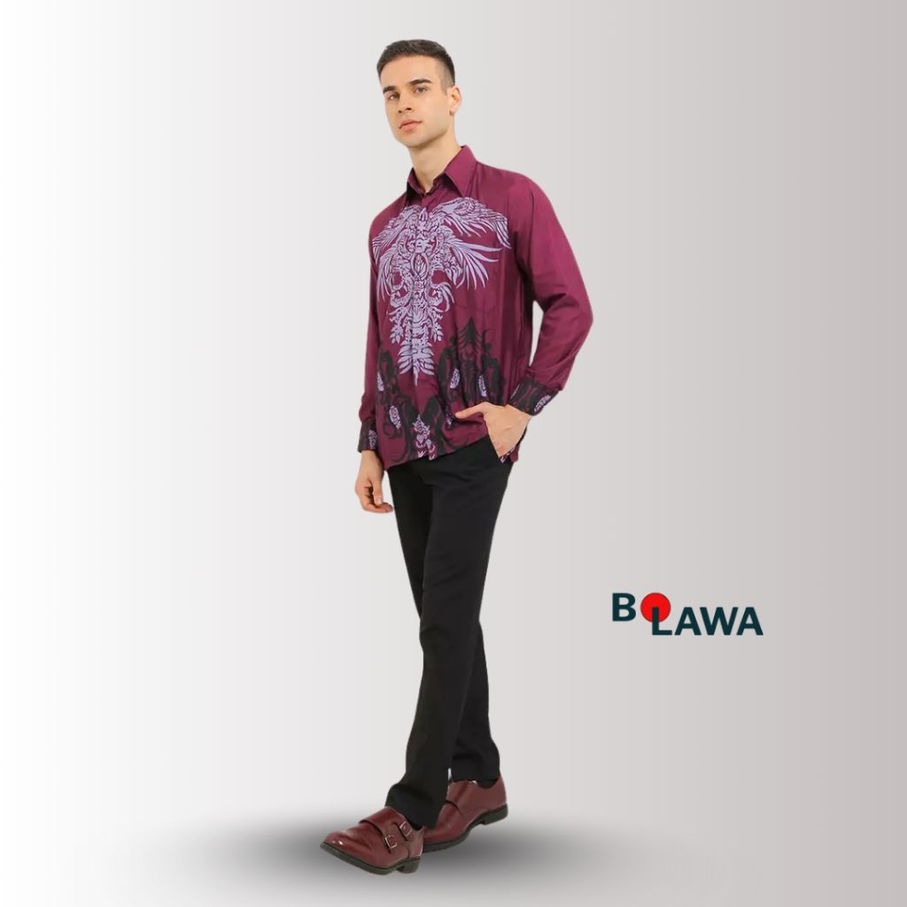 Zlatan Kemeja Batik Pria Lengan Panjang