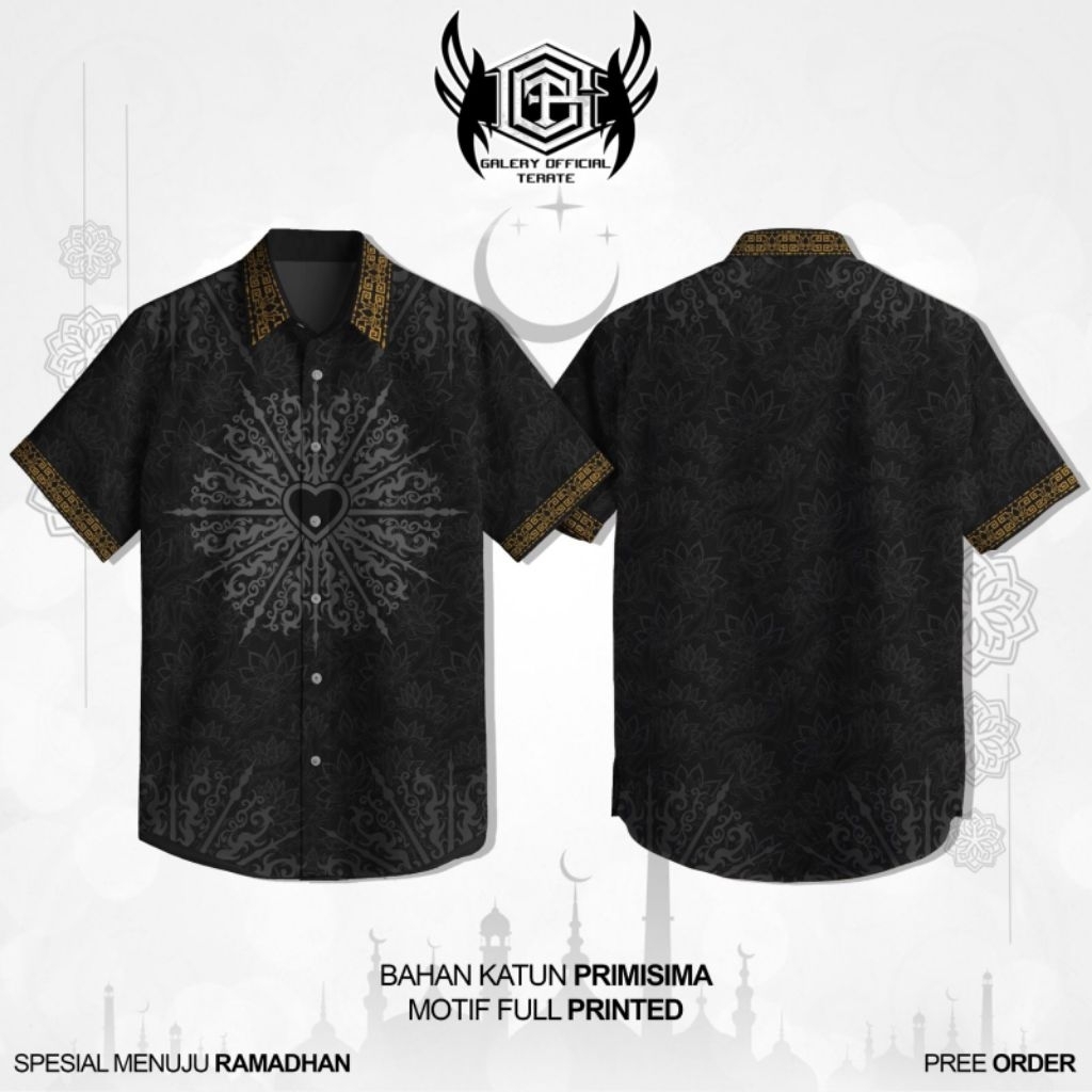 KEMEJA BATIK PSHT LENGAN PANJANG // KEMEJA BATIK FULL PRINT LENGAN PANJANG // BATIK LENGAN PANJANG P