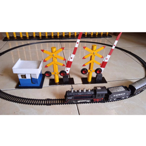 [BQD] mainan miniatur Kereta api indonesia Paket Mainan edukasi kereta set lengkap railking (kereta 