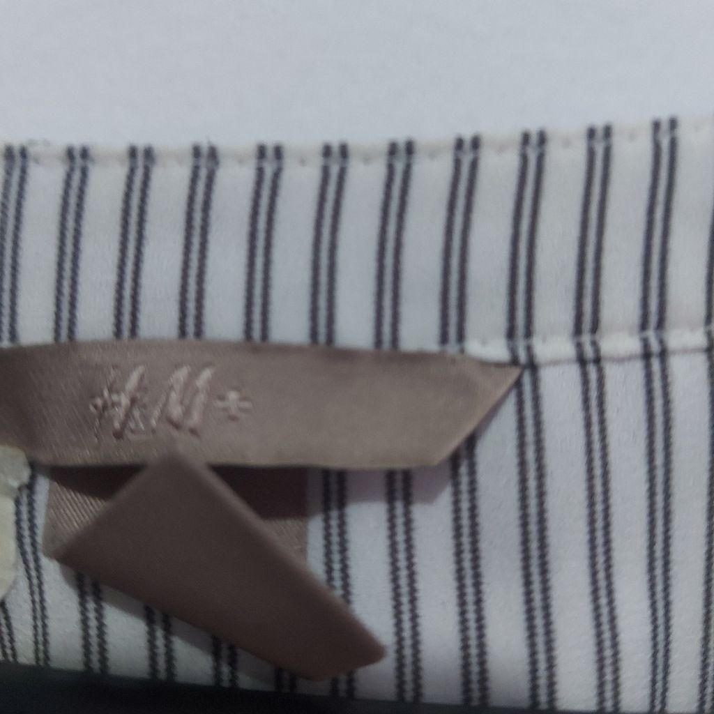 Atasan Wanita Dewasa Blouse HEM motif garis-garis Jumbo Bahan sifon #PL