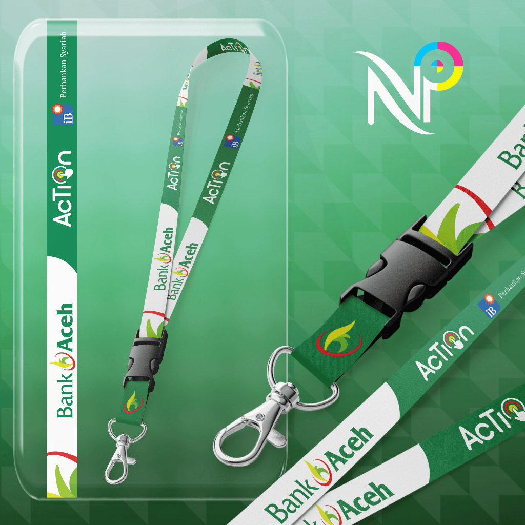 Tali Lanyard Fullprint Bank Aceh