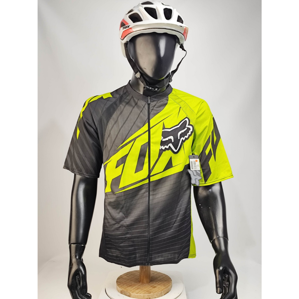 Fox Racing Livewire Green Original Jersey Sepeda Roadbike Jersey MTB Gowes