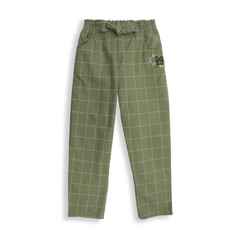Celana Panjang Anak Perempuan Kotak Hijau That’s Donald Size 6 (New)