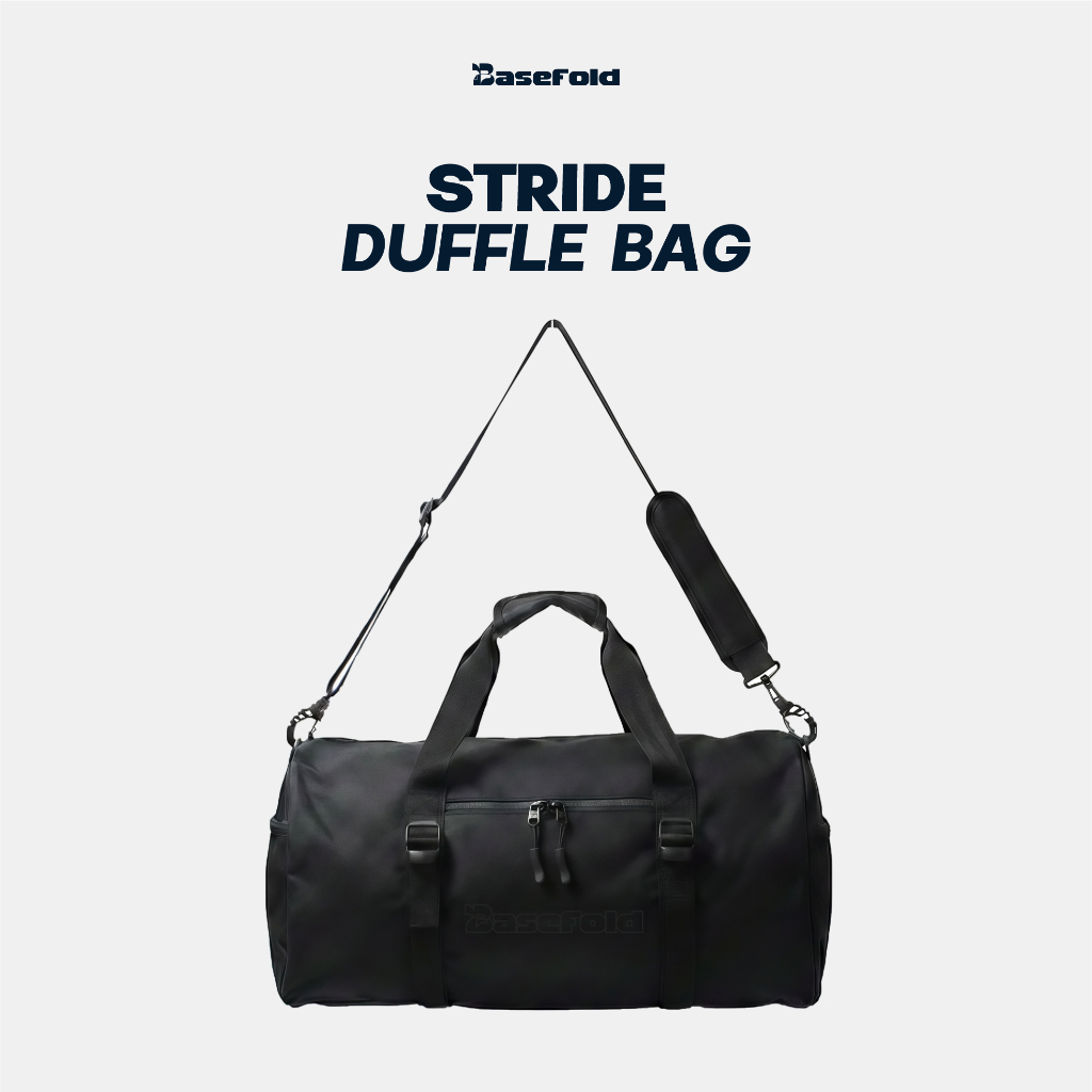 Bnb - Basefold Duffle Bag Stride Black Tas Selempang