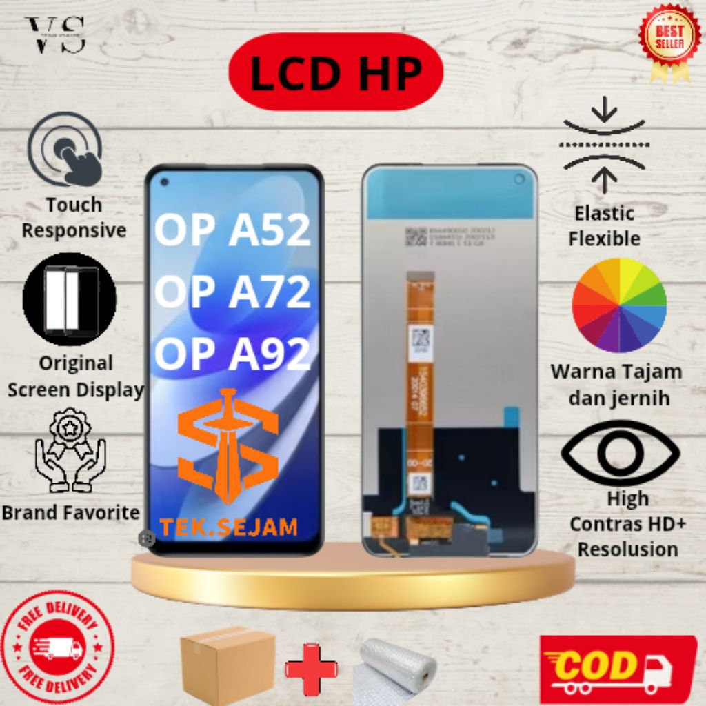 LCD OPPO A52 2020/A72 2020/A92 2020 FULLSET TOUCHSCREEN 100% ORIGINAL