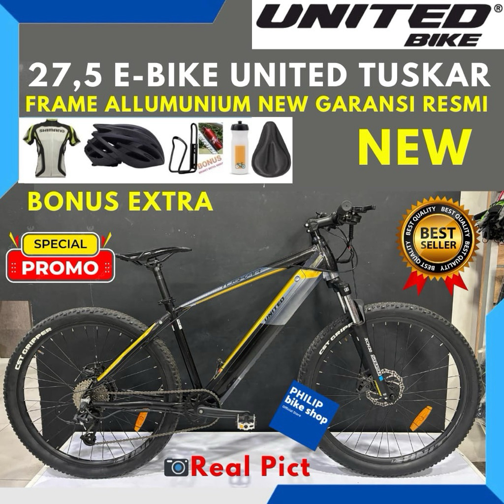 Sepeda Listrik MTB-Sepeda United Tuskar 27.5 Terbaru