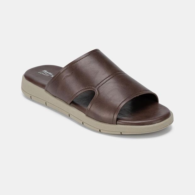 BATA Sandal Kulit Asli Pria Slip On coklat Anti Slip