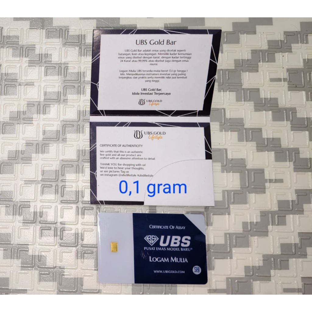 Emas UBS 0,1 gram