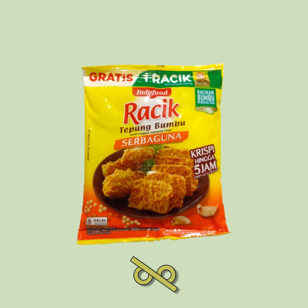 Tepung Serbaguna Indofood 210g FREE Racik Ayam – Tepung Bumbu Serbaguna / Tepung Goreng Crispy Prakt