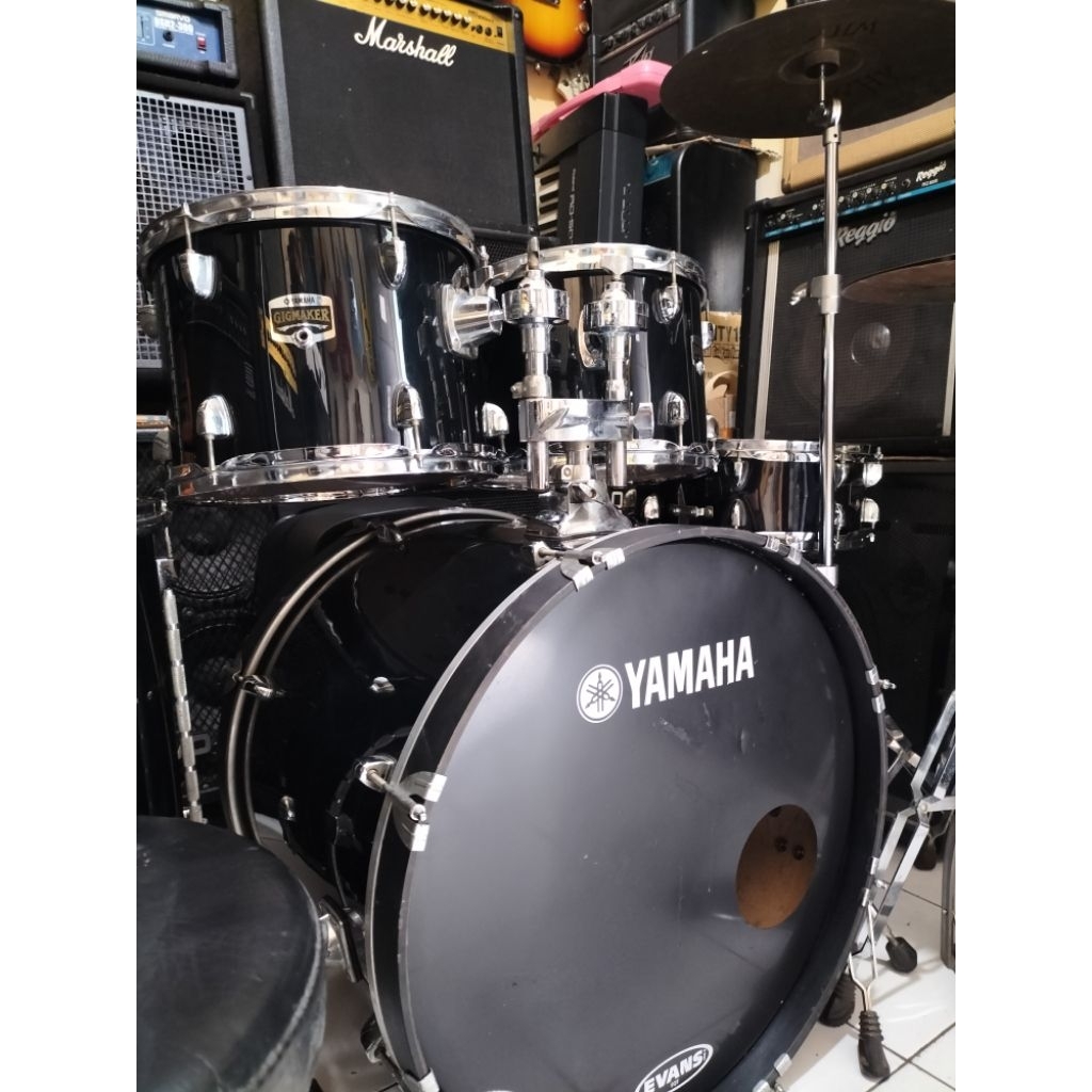 drum yamaha Gigmaker full set Cymbal kursi