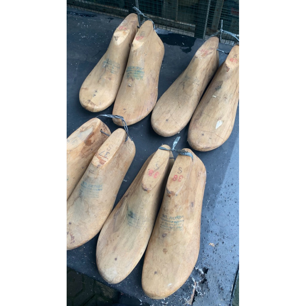 Shoe Last laste WANITA kayu second bekas sepatu sandal selop wanita