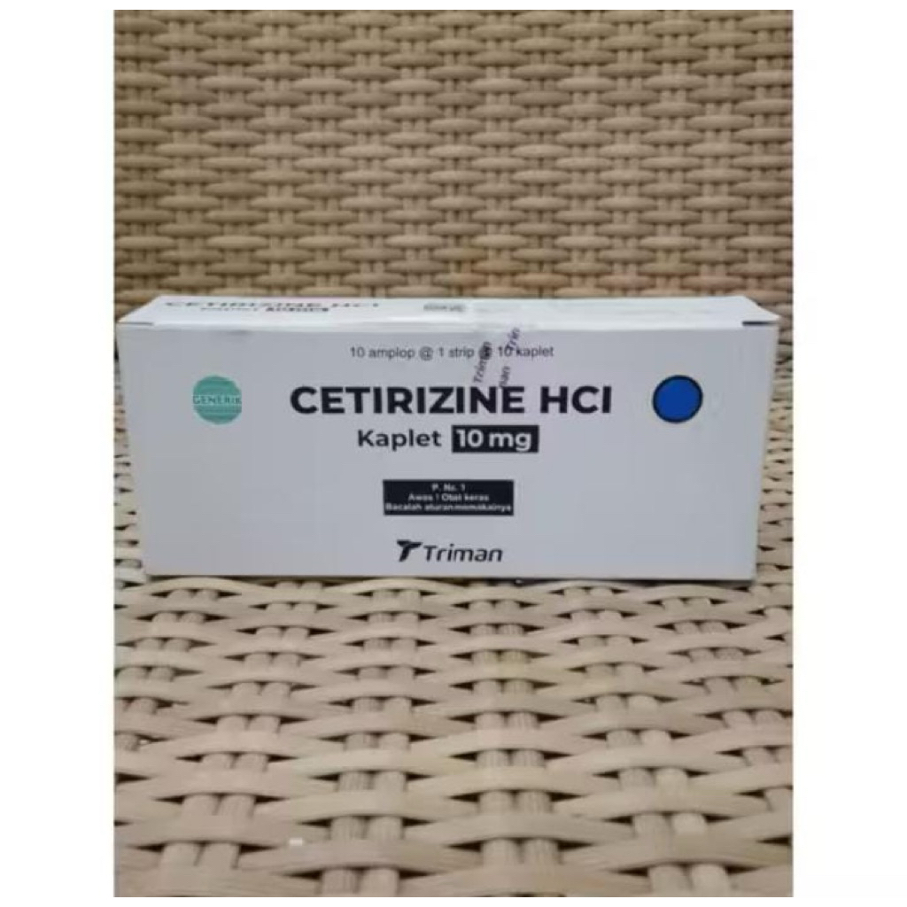 CETIRIZINE ( 1 BOX 10 STRIP 100 KAPLET )
