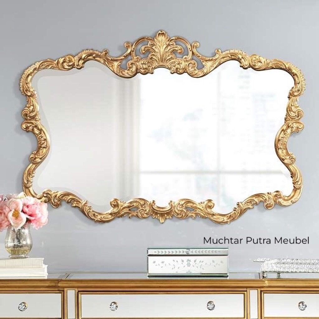 standing mirror / mirror antique / mirror vintage / mirror classic / mirror wall / cermin dinding