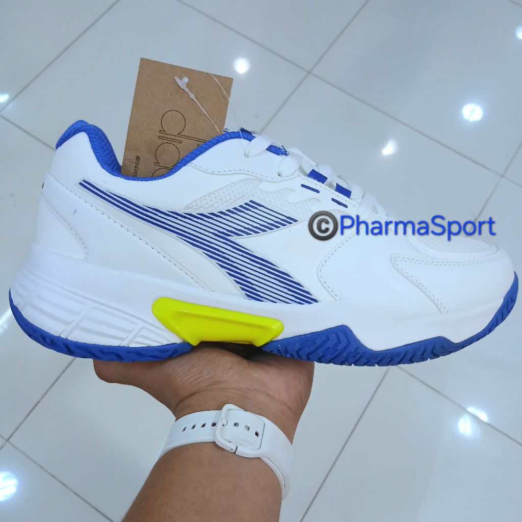 terbaru diadora white lime blue sepatu tennis original authentic tenis shoe murah keren nicholas