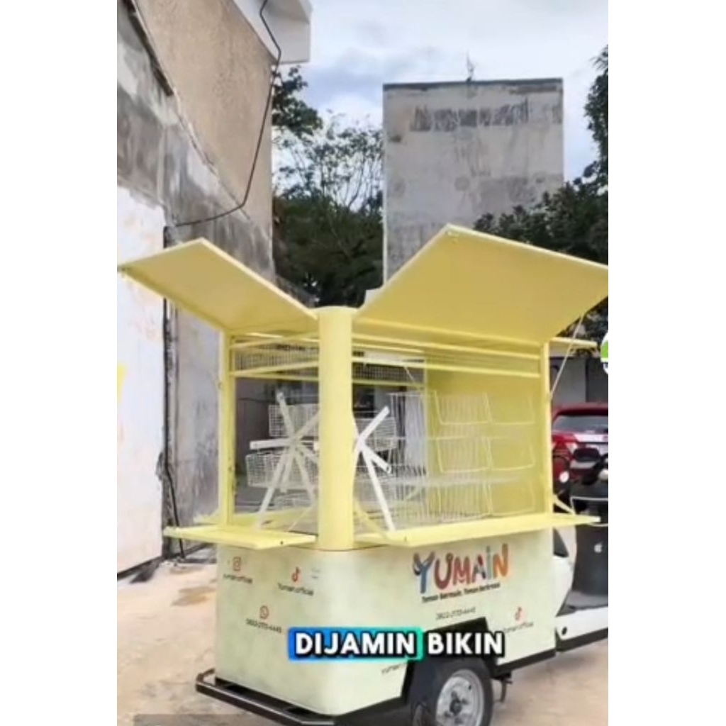 gerobak motor custom tarik knocdown