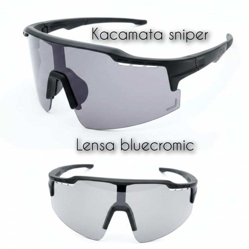 kacamata sniper kacamata latihan tembak kacamata sport lensa bluecromic coating blue