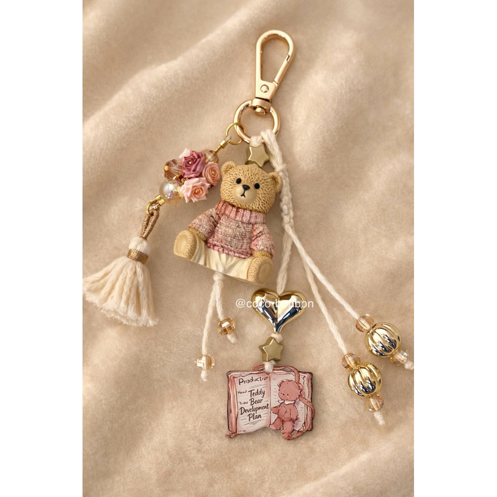 BEARYTALE Bag Charm / Teddy Bear Charm / Classic Bear / Gantungan Tas Beruang