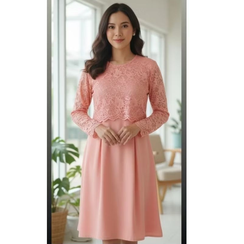 Dress brokat dress pesta