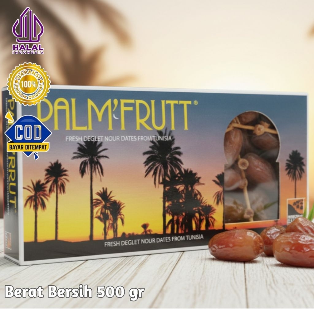 Kurma Tunisia Tangkai Premium Palm Fruit 500 gr
