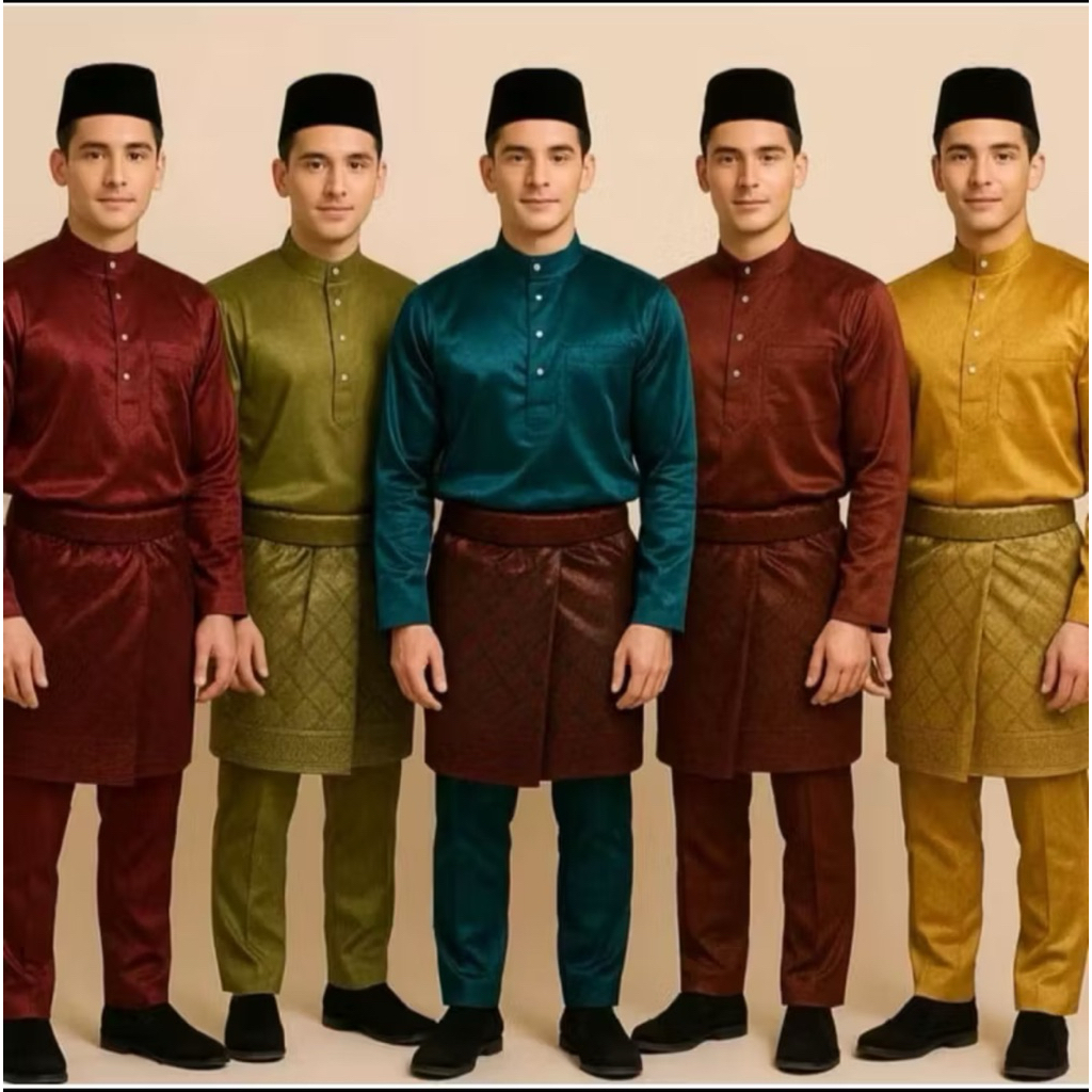 by trenfashion setelan baju pria cekak musang kurung melayu modern pria