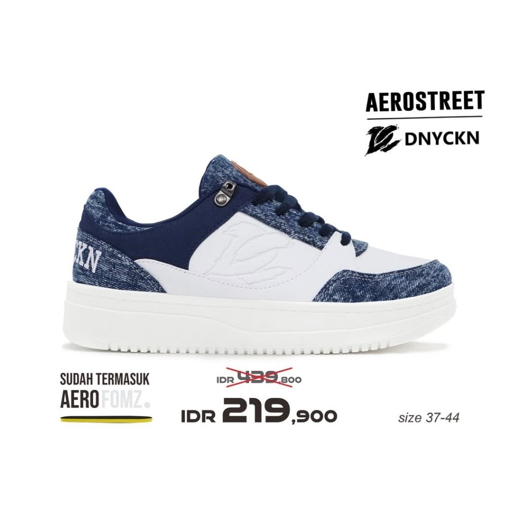 Aerostreet X DC 2 37-44 Denim Caknan
Putih Putih Biru