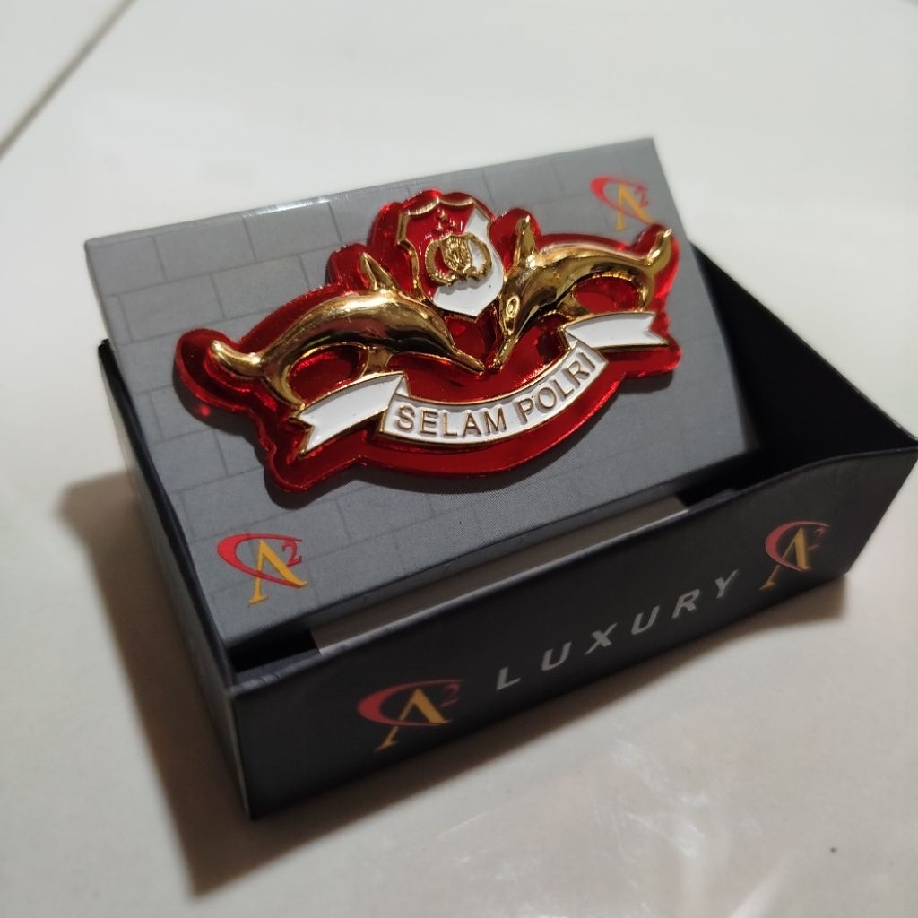 brevet wing luxsury selam polri dasar akrilik mika