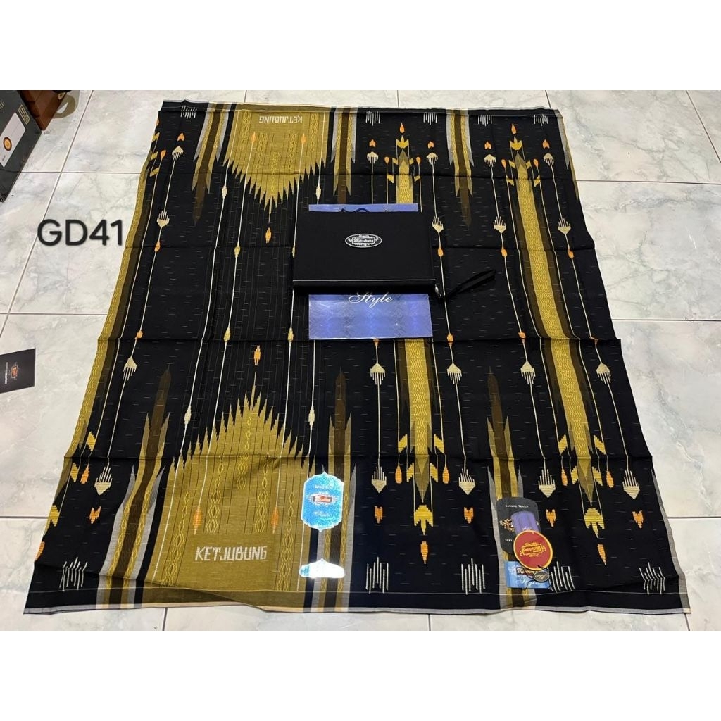 SARUNG KETJUBUNG TIPE SGD GRADE RED JAHITAN TENGAH SUPER PREMIUM BISA COD