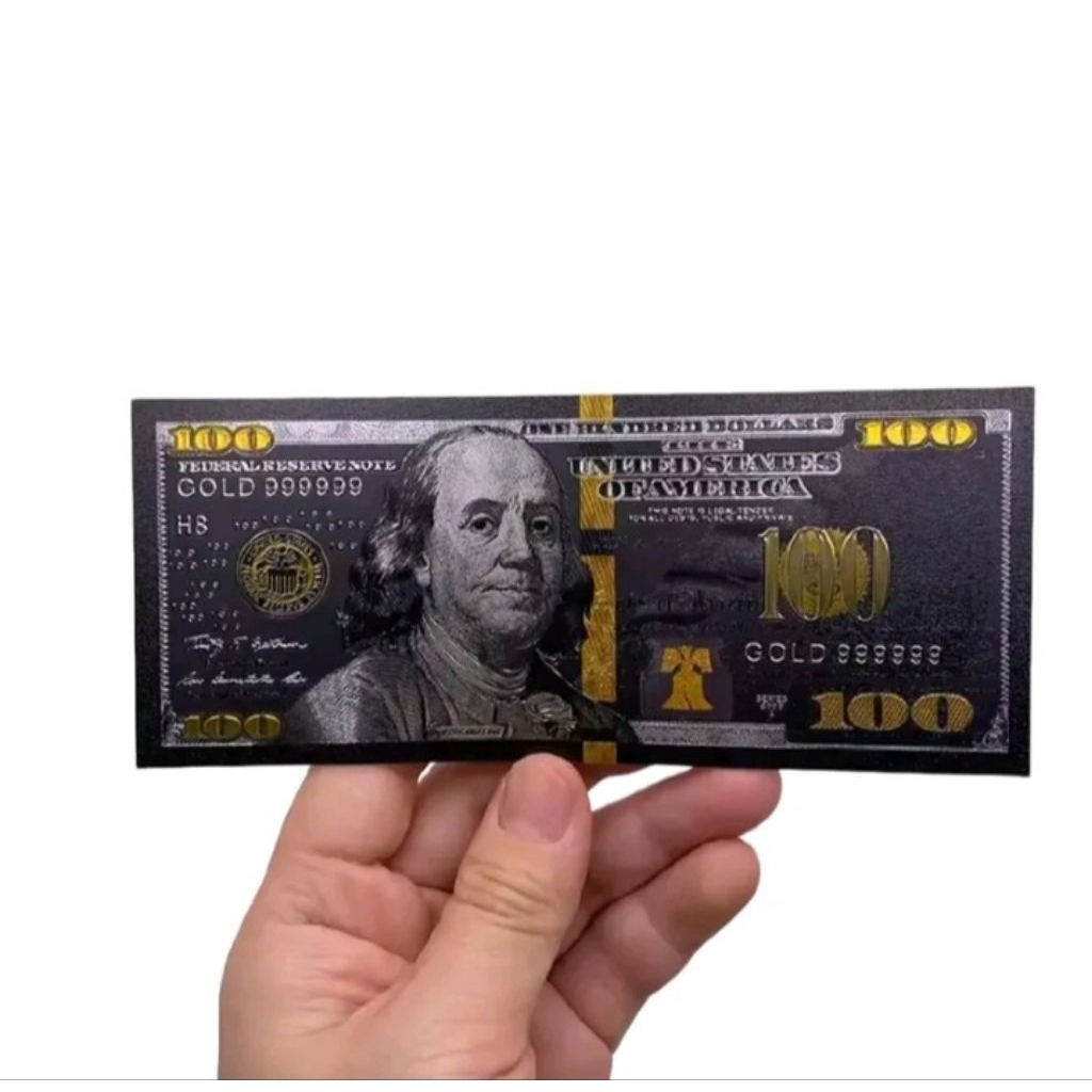 Souvenir USD 100 Black goldfoil