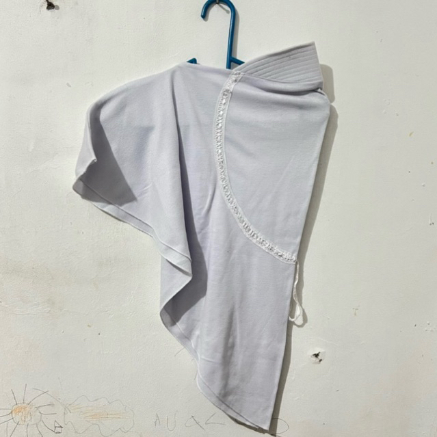 Hijab Instan Bergo Anak Khimar Pendek Polos Putih Coklat Seragam Pramuka