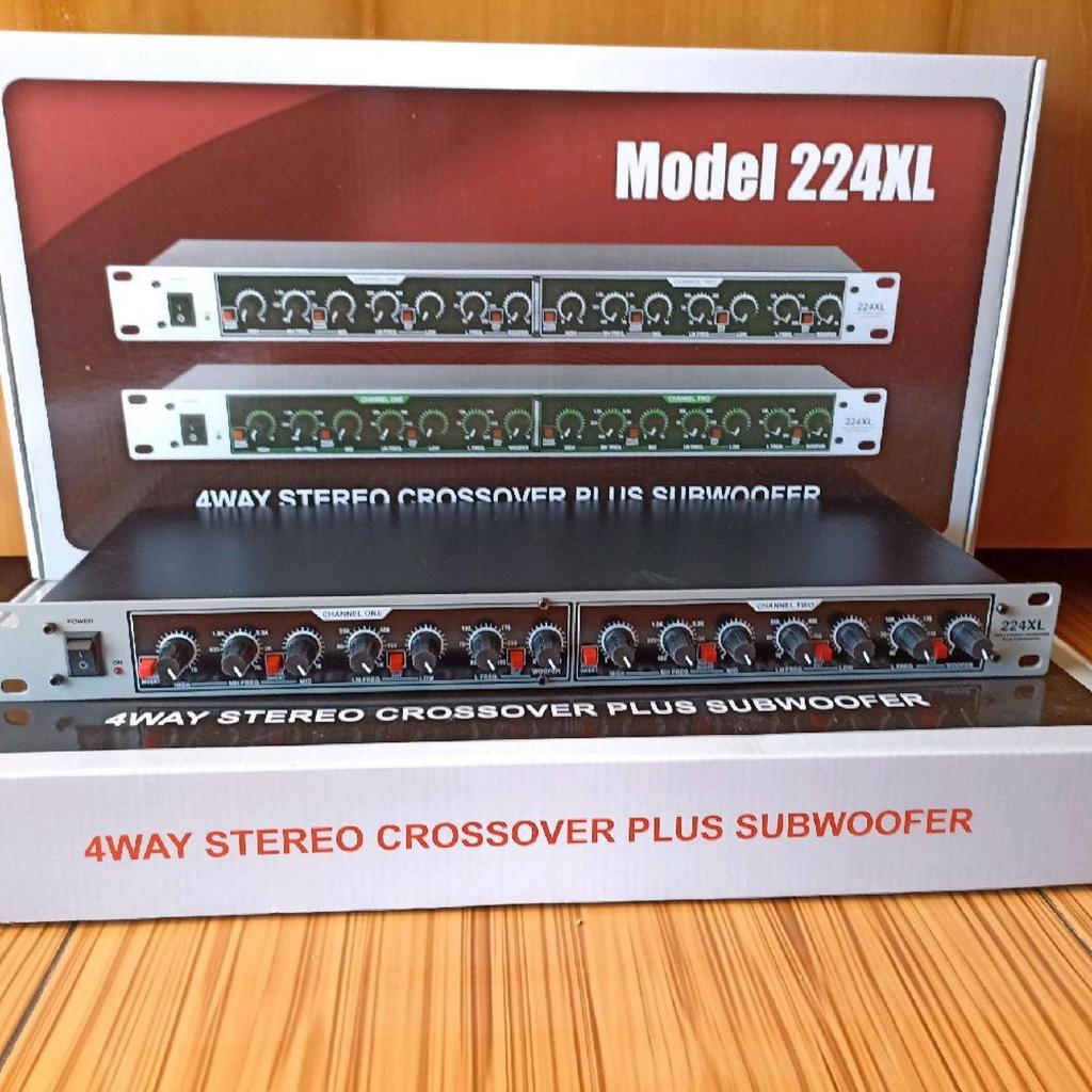 Crossover Aktif DBX 224XL Cross Aktif DBX 224 XL 4 Way Double Subwoofer Warna Hitam Grade A Pembagi 