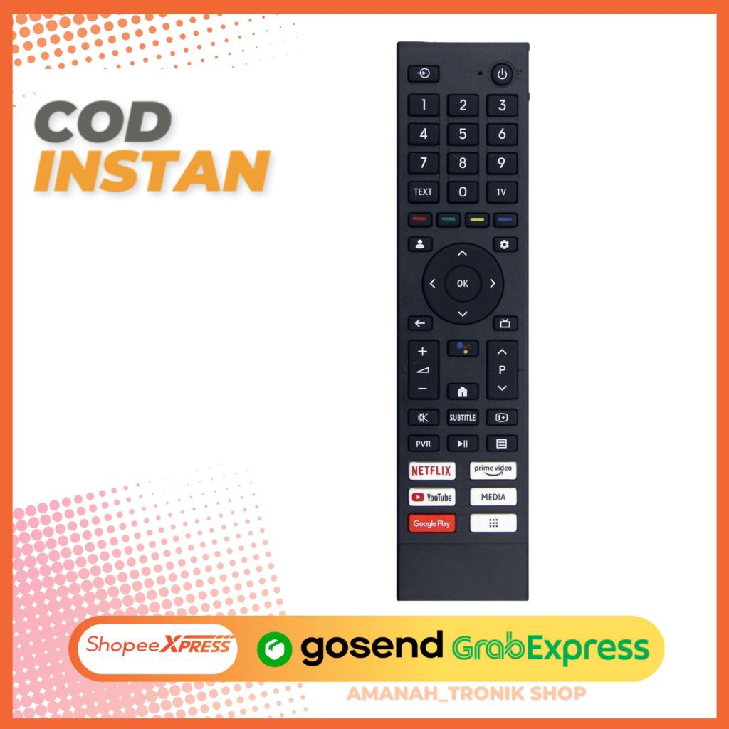 REMOTE TV TOSHIBA SMART ANDROID | Remote Pengganti Smart TV Toshiba Siap Pakai