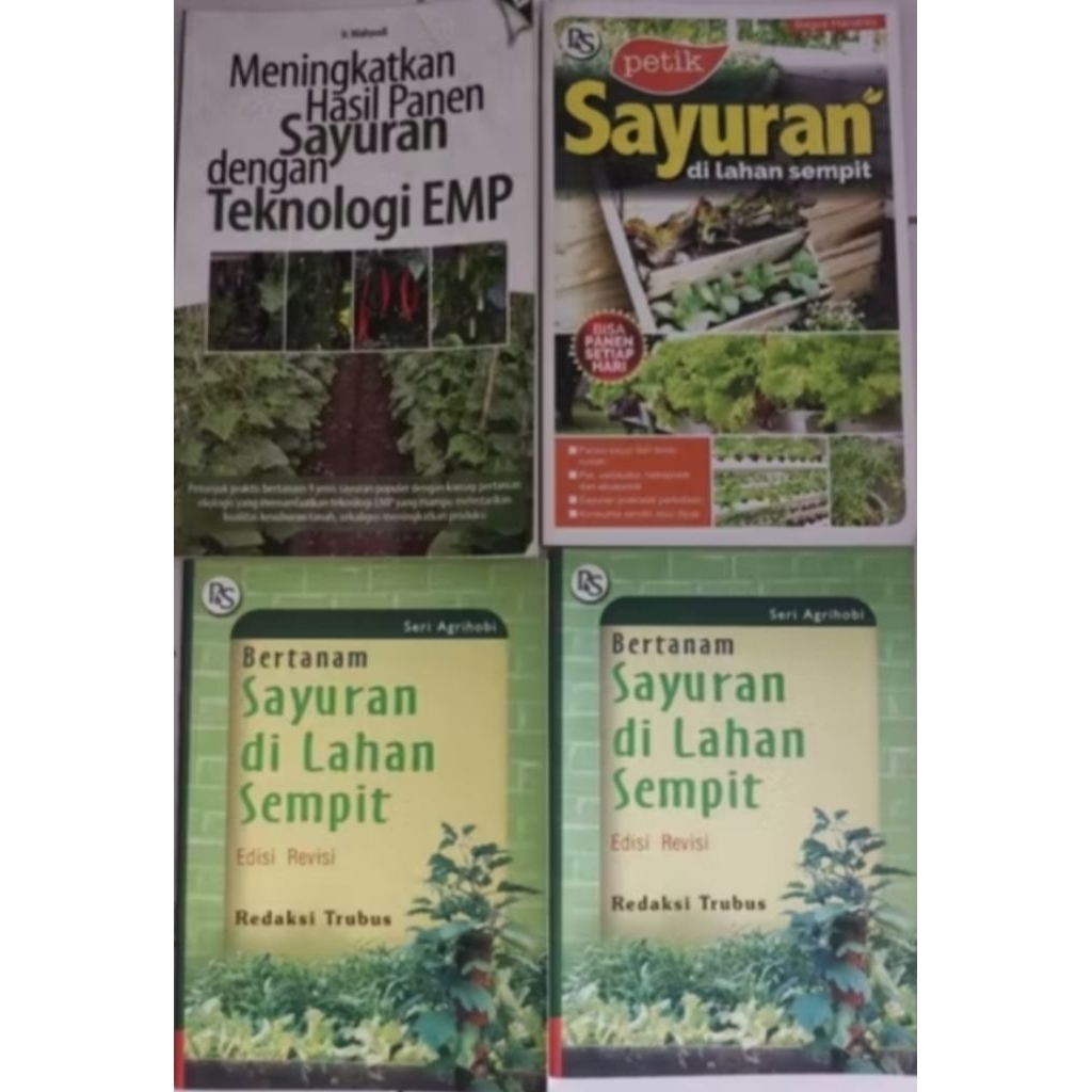BUKU BERTANAM SAYURAN BEKAS ORIGINAL
