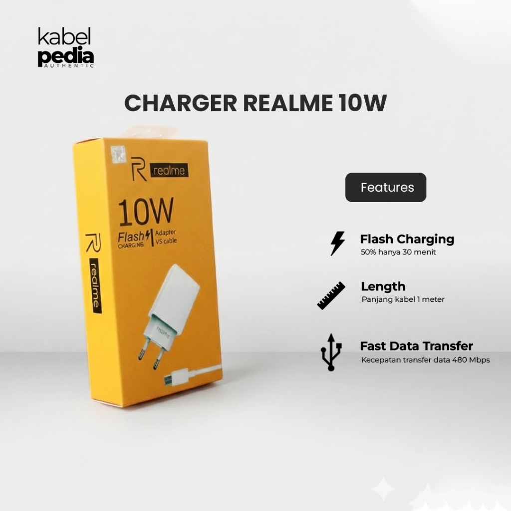 CHARGER REALME 10 WATT MICRO | KABEL REALME MICRO | SUPERDART SUPERVOOC ORIGINAL