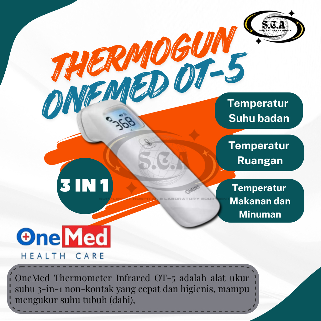 Thermogun Onemed OT-5 Termometer Tembak Praktis & Higienis