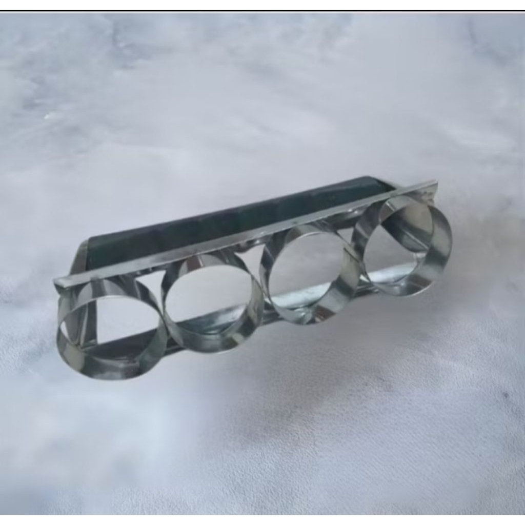 Cetakan Kue Kering Stainless Steel - Motif Bulan Sabit, Tahan Karat, Gagang Plastik, Motif Menarik